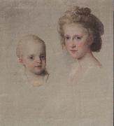 Angelica Kauffmann Bozzetto zum Bildnis Maria Luisa und Maria Amalia oil painting on canvas